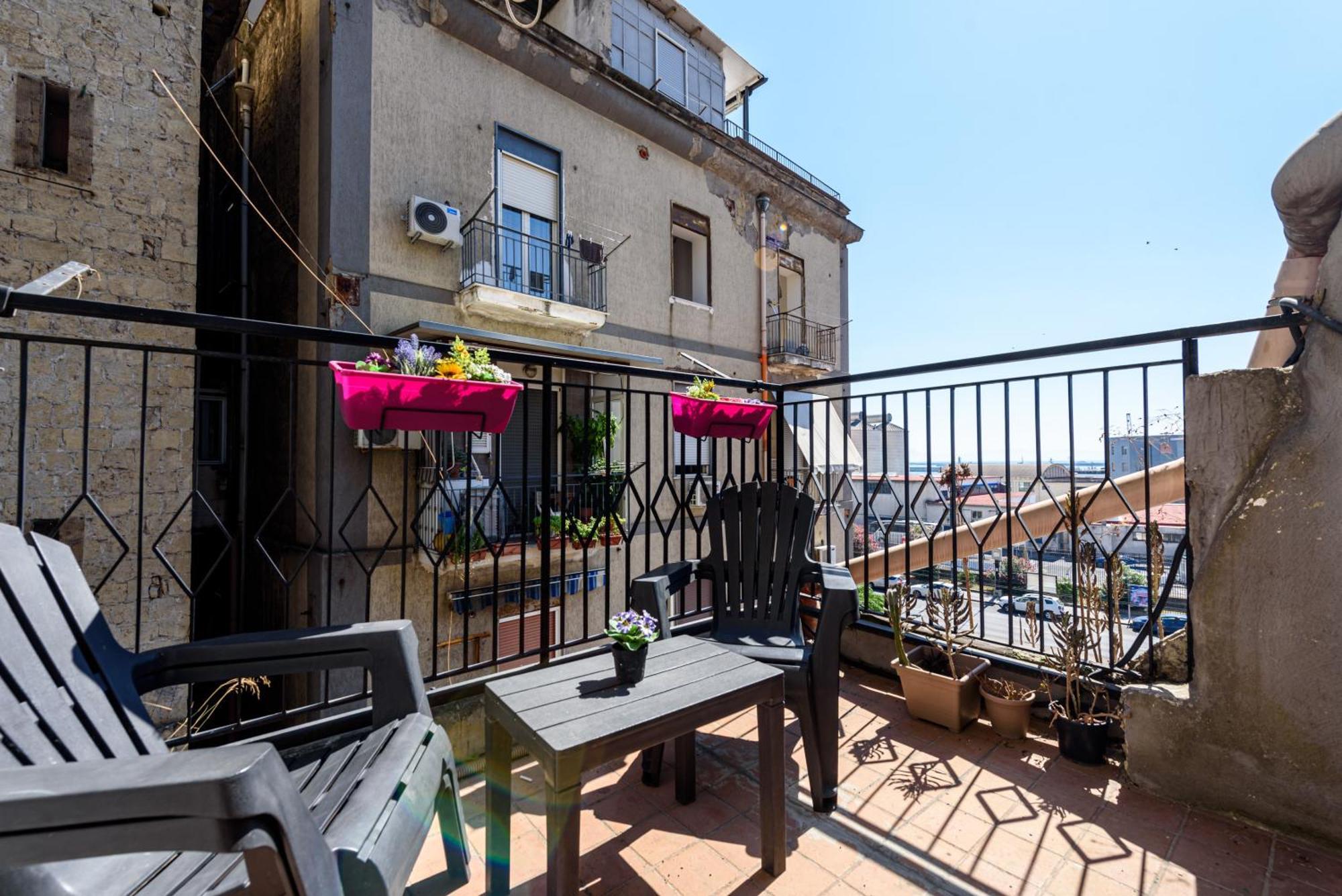 Ferienwohnung La Terrazzina Sul Porto Neapel Exterior foto